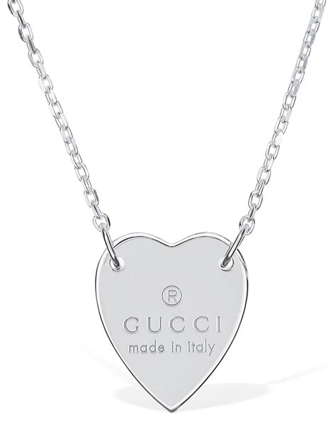 ciondolo gucci collana|Gucci Collana GG Con Ciondolo a Cuore .